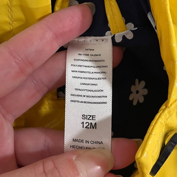 Vibrant Yellow Raincoat with Hood - Picture 9 of 9